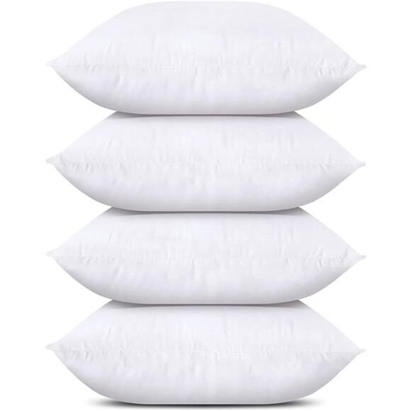 Utopia Bedding Throw Pillows (Set of 4, White), 18 x 18 Inches Pillows for - Picture 7 of 7